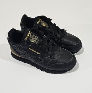 Reebok Classic Shoes Boy Girl Black Size 12